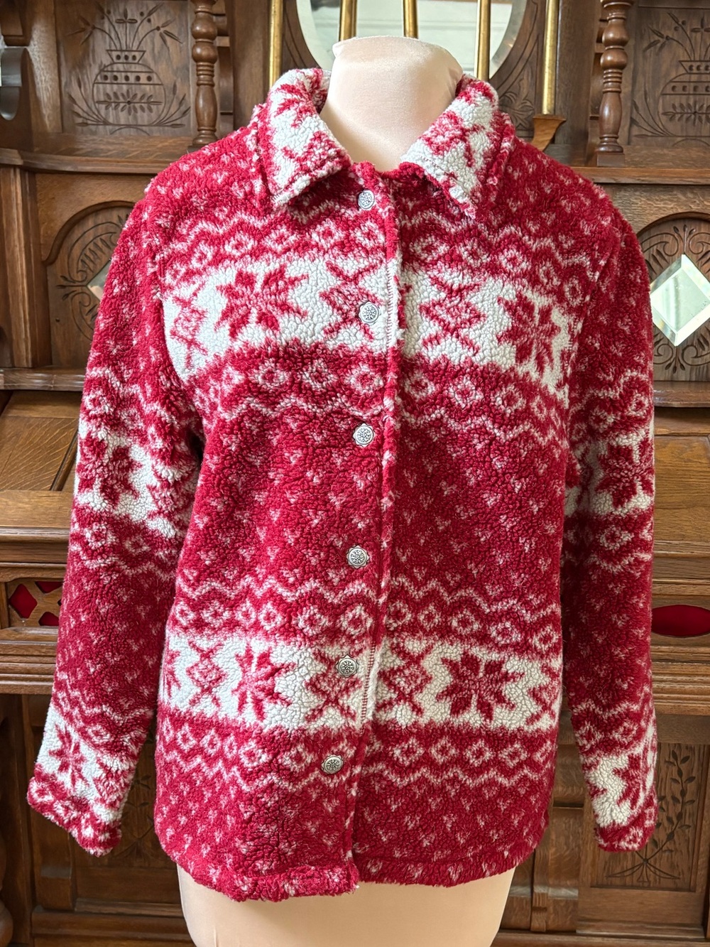 90s Scandinavian winter Shacket